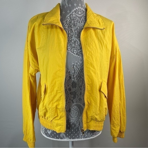 MINE Jacket Womens Large Full Zip Track Warm Up Lightweight Usable Pockets - Picture 1 of 7